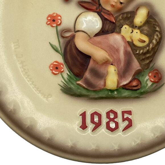 Vintage M.J. Hummel 1985 15th Annual Handpainted Collectible Plate Hum 278 - Picture 4 of 8